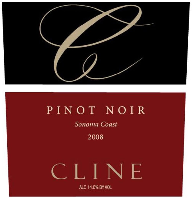 Cline Pinot Noir 2008 Front Label