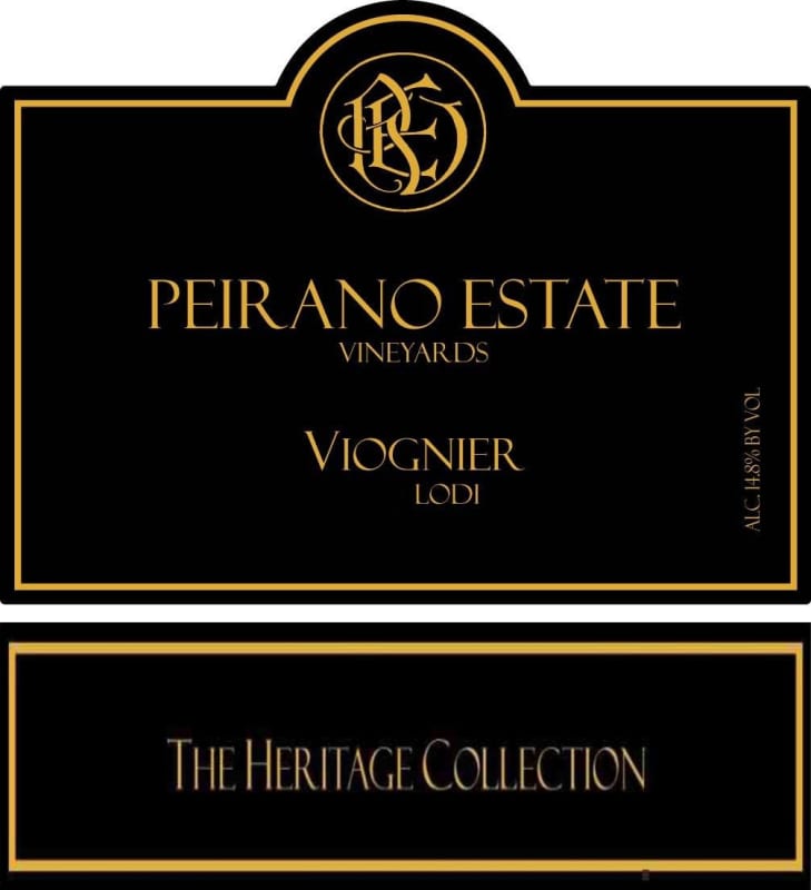 Peirano Estate Viognier 2011 Front Label
