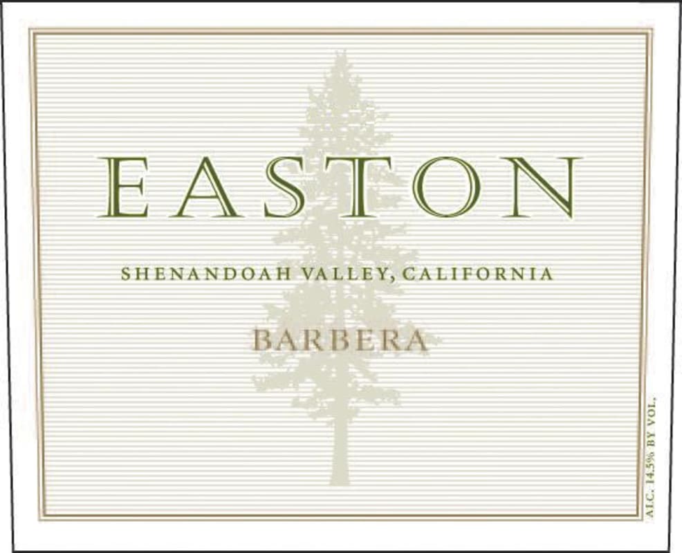 Easton Barbera 2012 Front Label