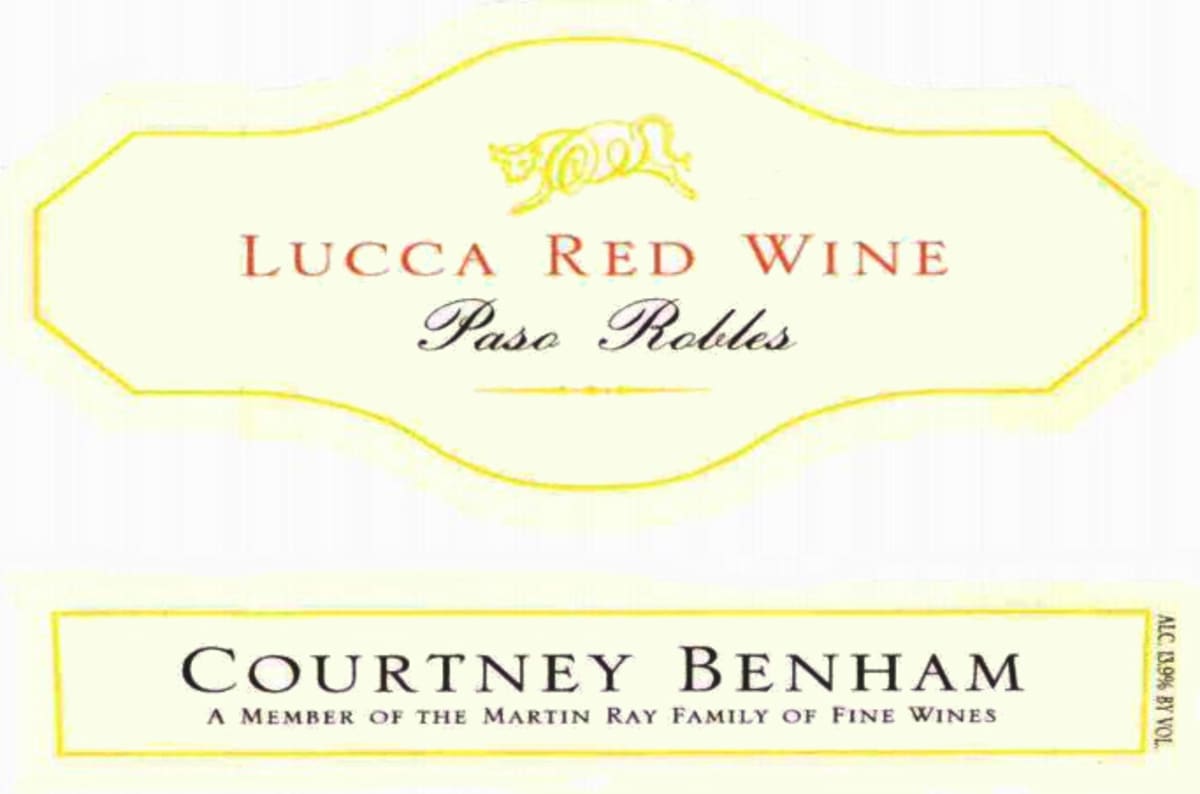 Martin Ray Lucca Red 2007 Front Label