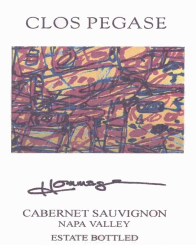 Clos Pegase Hommage Cabernet Sauvignon 2001 Front Label