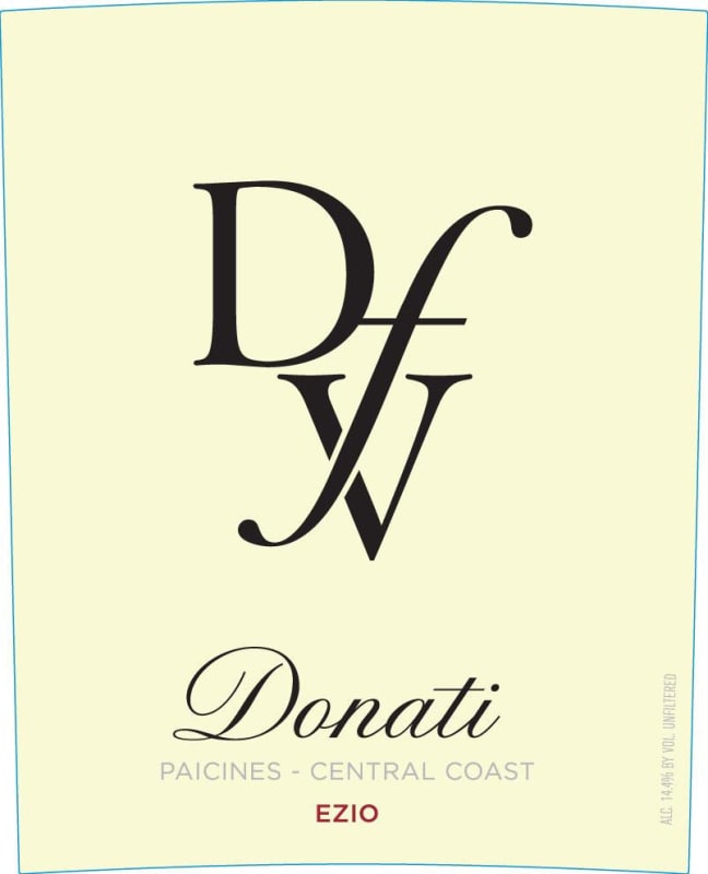 Donati Family Vineyards Paicines Ezio 2010 Front Label