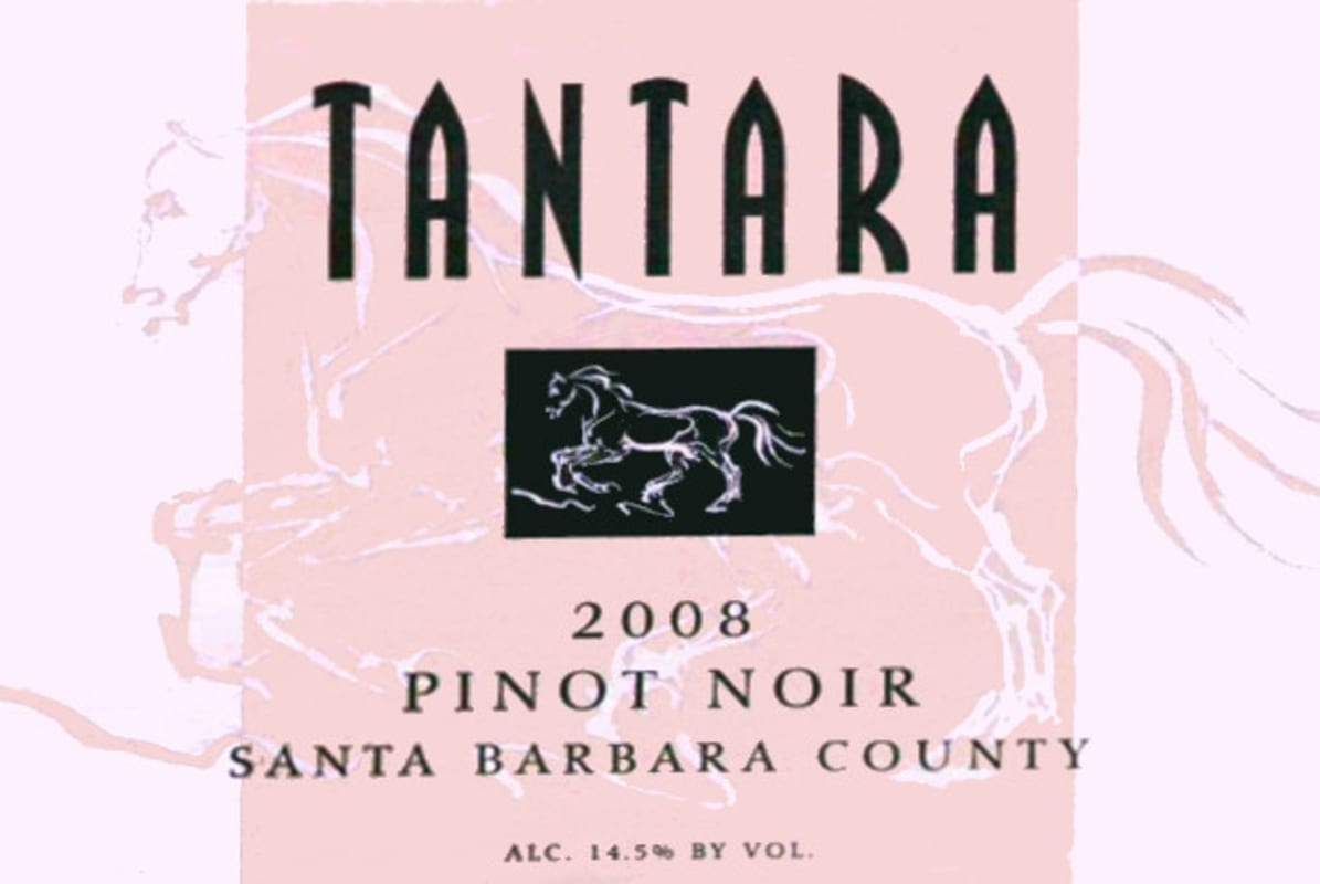 Tantara Pinot Noir 2008 Front Label