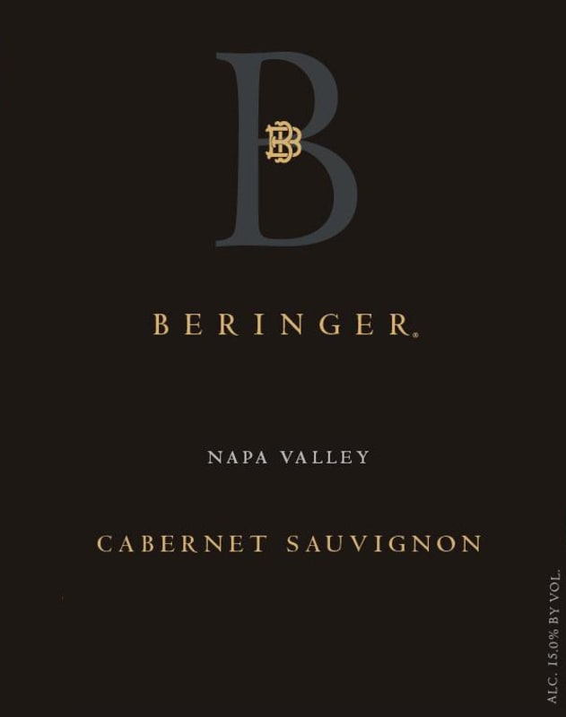 Beringer Cabernet Sauvignon 2015 Front Label