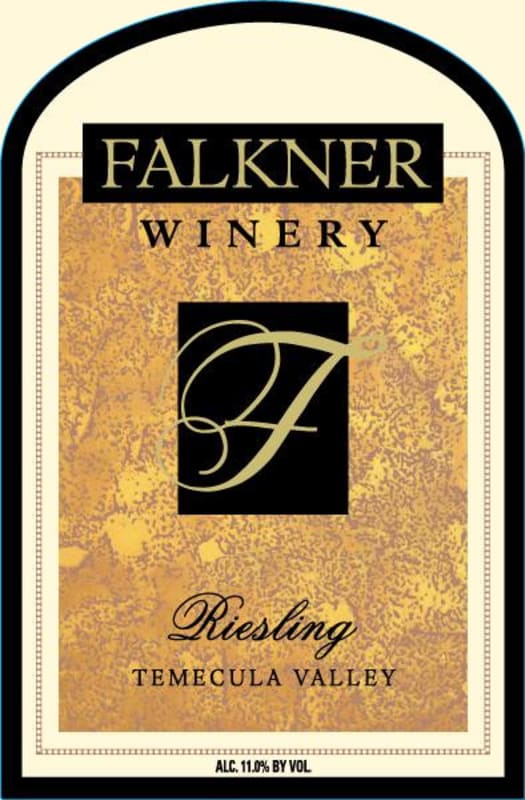 Falkner Winery Riesling 2014 Front Label