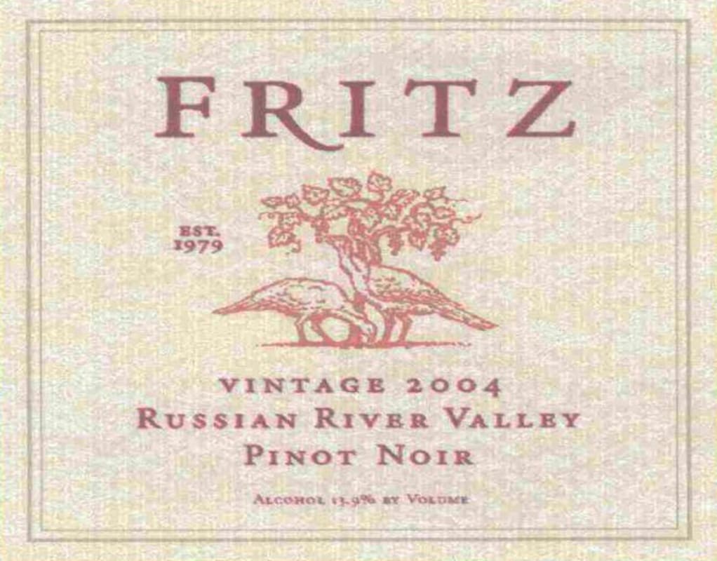 Fritz Pinot Noir 2004 Front Label