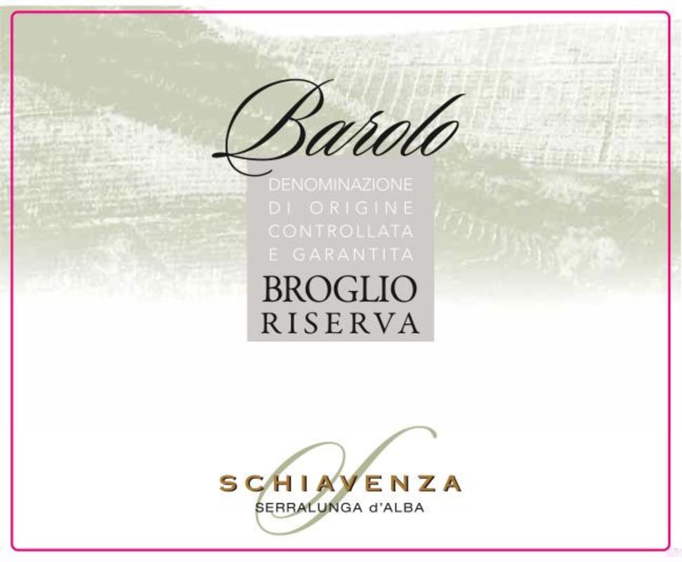 Schiavenza Barolo Broglio Riserva 2006 Front Label