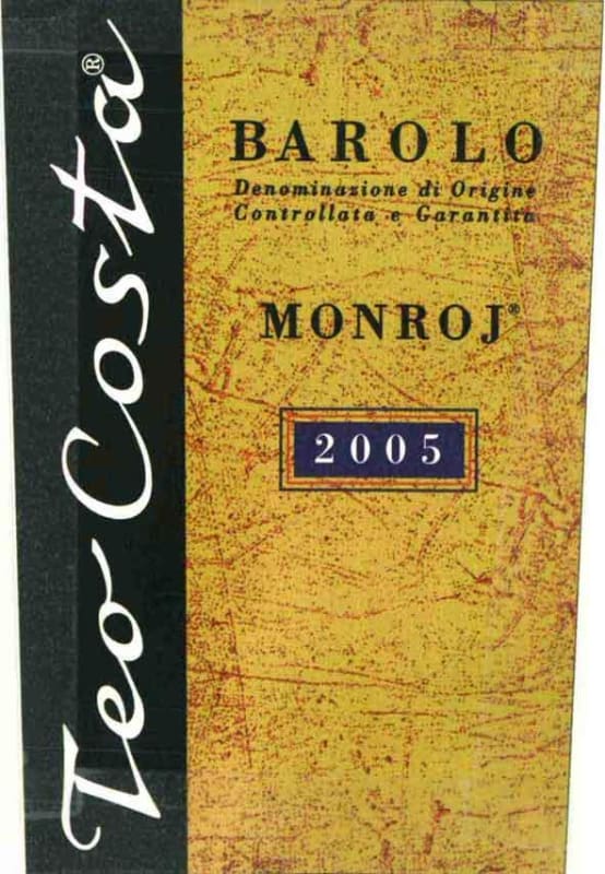 Teo Costa Barolo Monroj 2005 Front Label