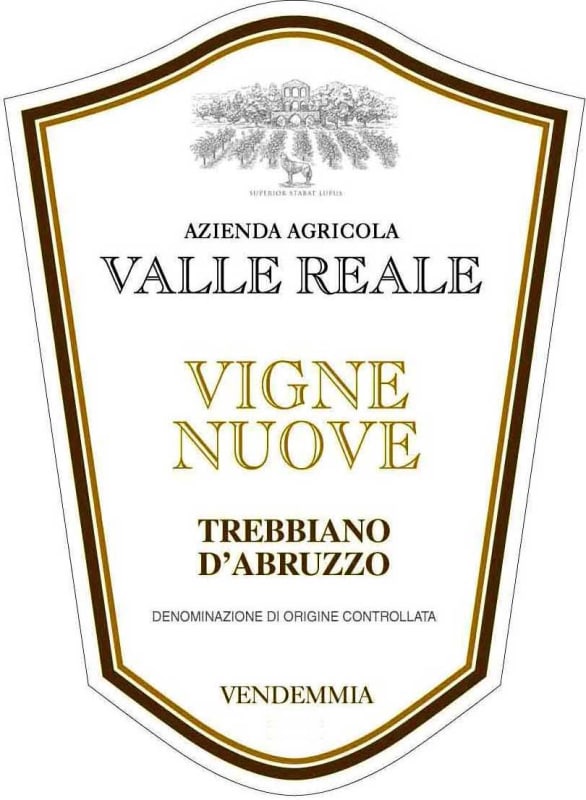 Valle Reale Vigne Nuove Trebbiano d'Abruzzo 2012 Front Label