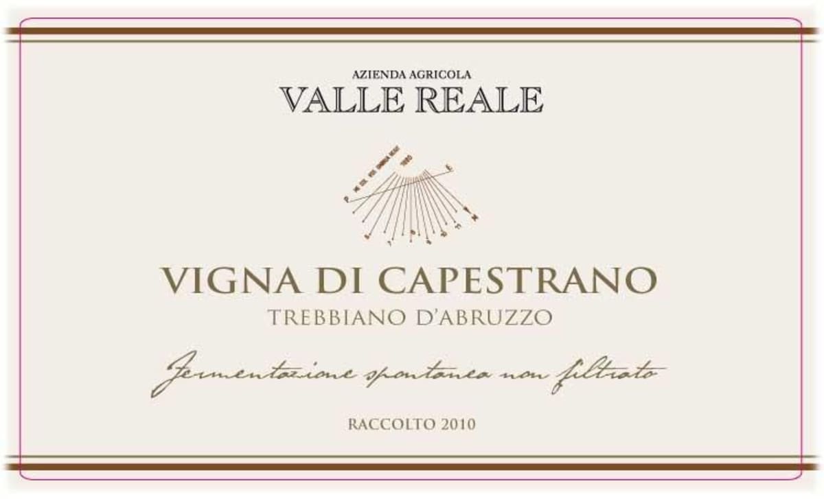 Valle Reale Vigna di Capestrano Trebbiano d'Abruzzo 2010 Front Label