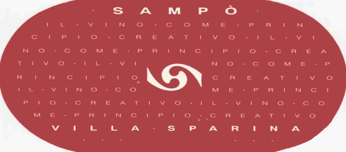 Villa Sparina Monferrato Sampo Rosso 2004 Front Label