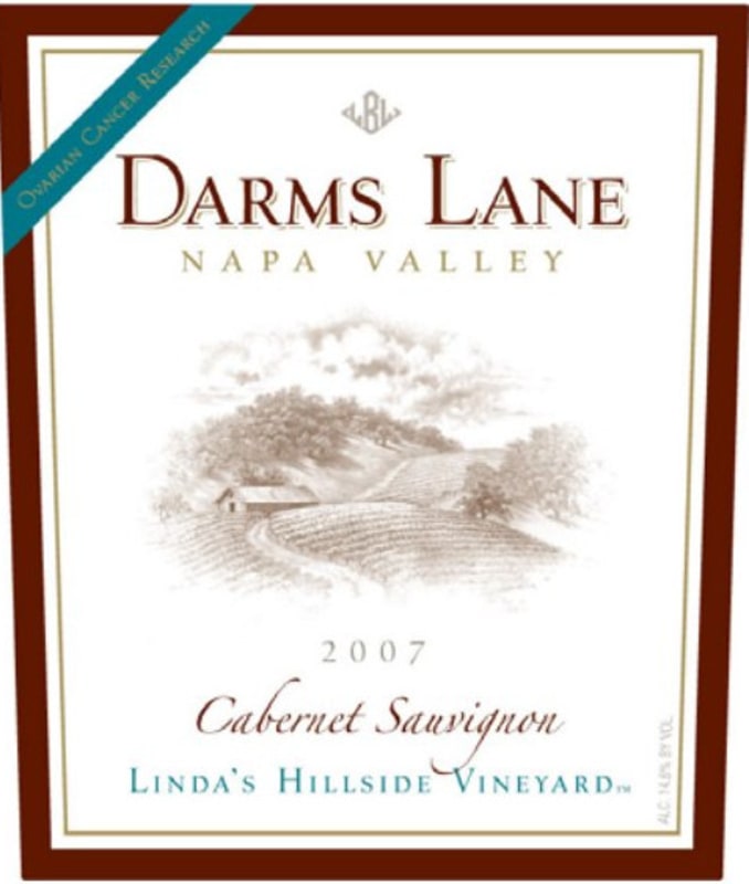 Darms Lane Linda's Hillside Cabernet Sauvignon 2007 Front Label