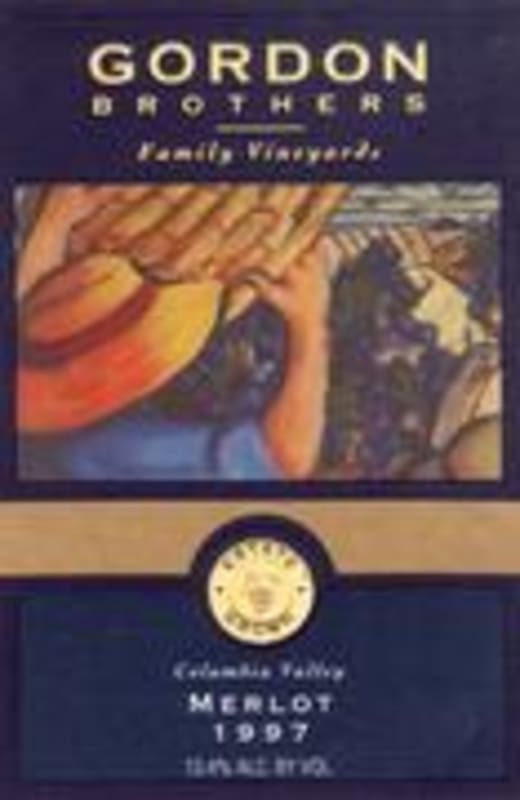 Gordon Brothers Merlot 1995 Front Label