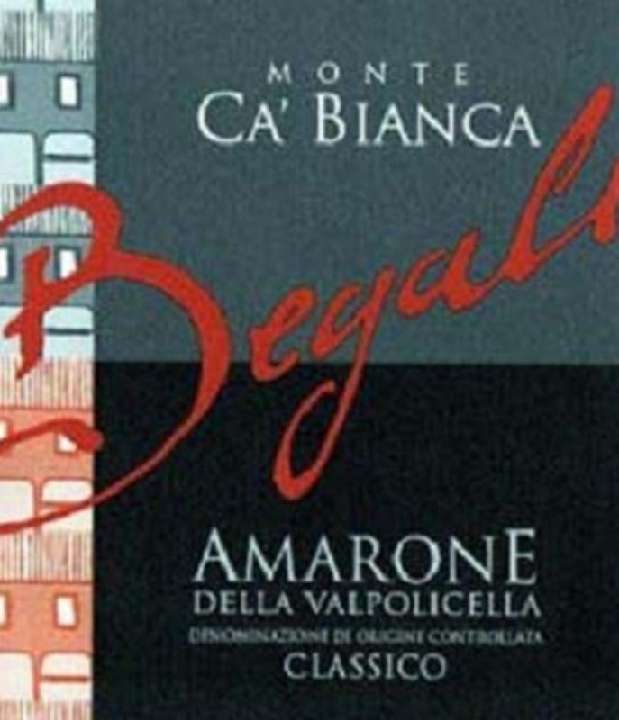 Begali Amarone della Valpolicella Classico Monte Ca' Bianca 2011 Front Label