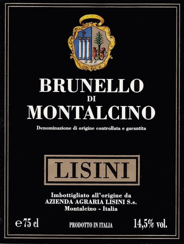 Lisini Brunello di Montalcino 2009 Front Label
