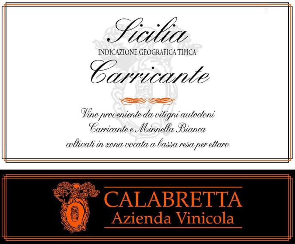 Calabretta Carricante 2011 Front Label
