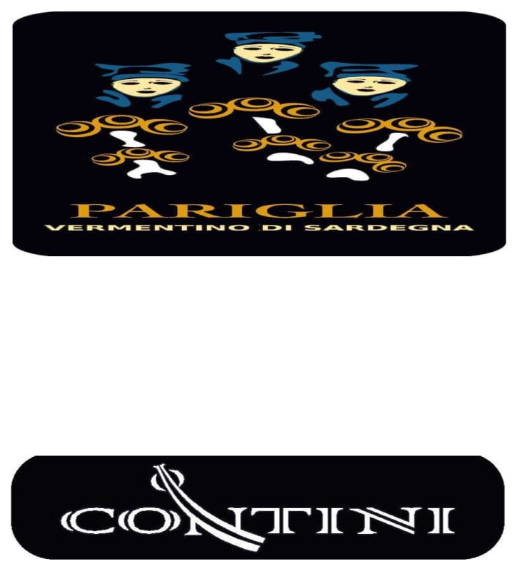 Contini Vermentino di Sardegna Pariglia 2012 Front Label