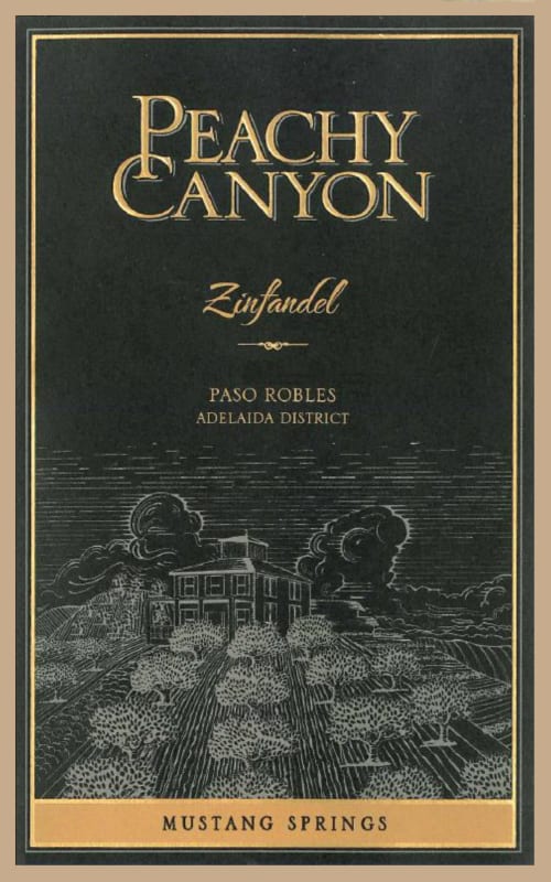 Peachy Canyon Mustang Springs Zinfandel 2014 Front Label