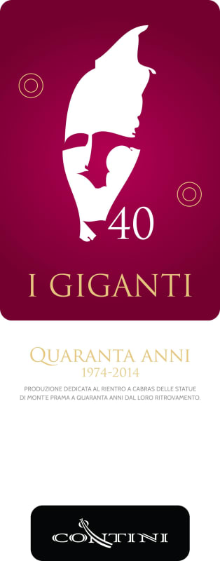 Contini Valle del Tirso I Giganti 2012 Front Label