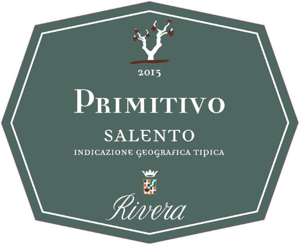 Rivera Salento Primitivo 2015 Front Label