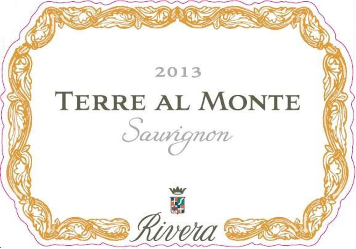 Rivera Castel del Monte Terre al Monte Sauvignon 2013 Front Label