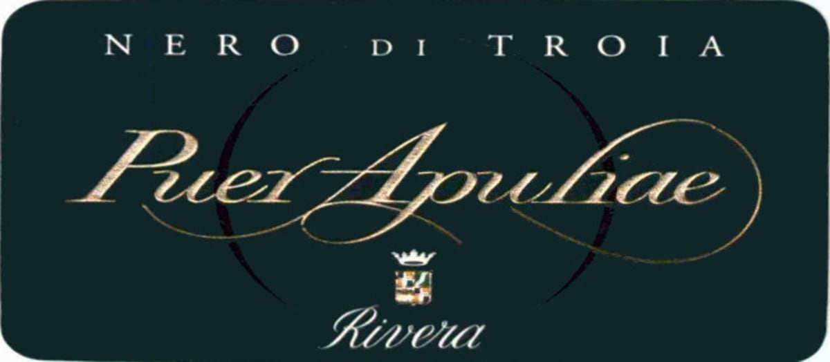 Rivera Puer Apuliae Nero di Troia 2009 Front Label