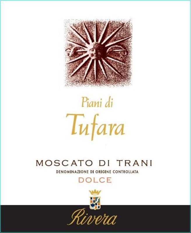 Rivera Moscato di Trani Dolce Piani di Tufara 2013 Front Label