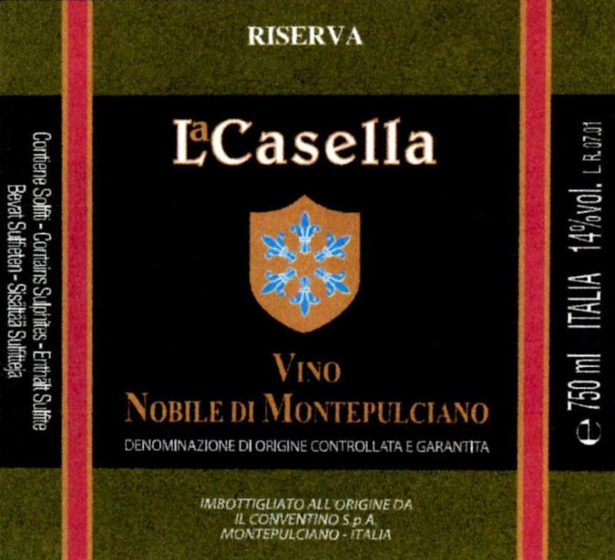 La Casella Vino Nobile di Montepulciano Riserva 2011 Front Label