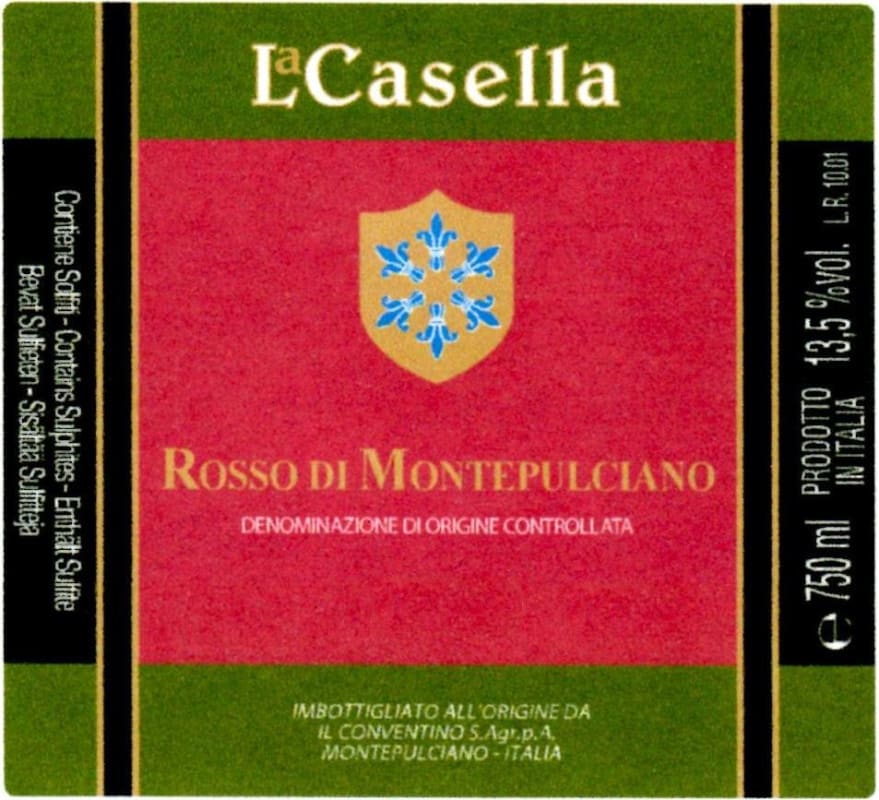 La Casella Rosso di Montepulciano 2013 Front Label
