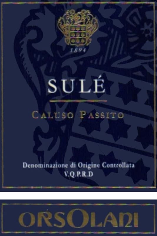 Orsolani Erbaluce di Caluso Passito Sule 2008 Front Label