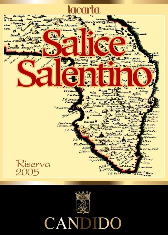 Candido Salice Salentino Lacarta Riserva 2005 Front Label