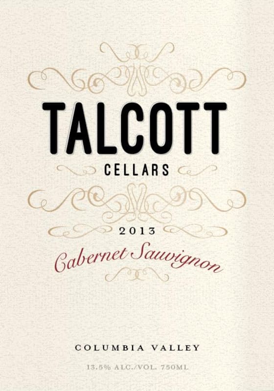 Talcott Cellars Cabernet Sauvignon 2013 Front Label