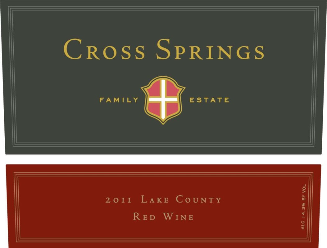Cross Springs Red 2011 Front Label