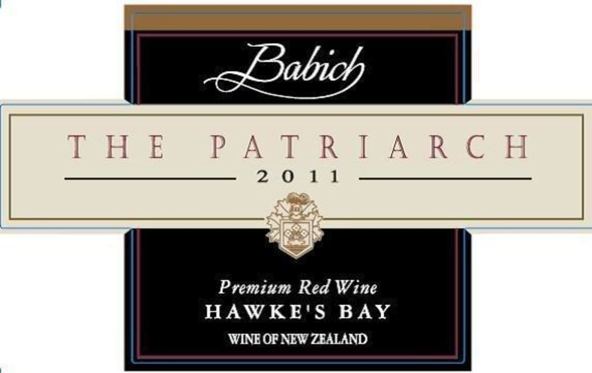 Babich The Patriarch Hawke's Bay Red 2011 Front Label