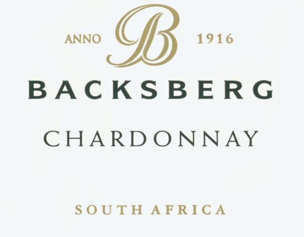 Backsberg Kosher Chardonnay 2013 Front Label