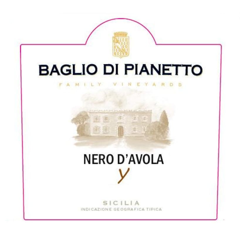 Baglio di Pianetto Nero d'Avola 2013 Front Label
