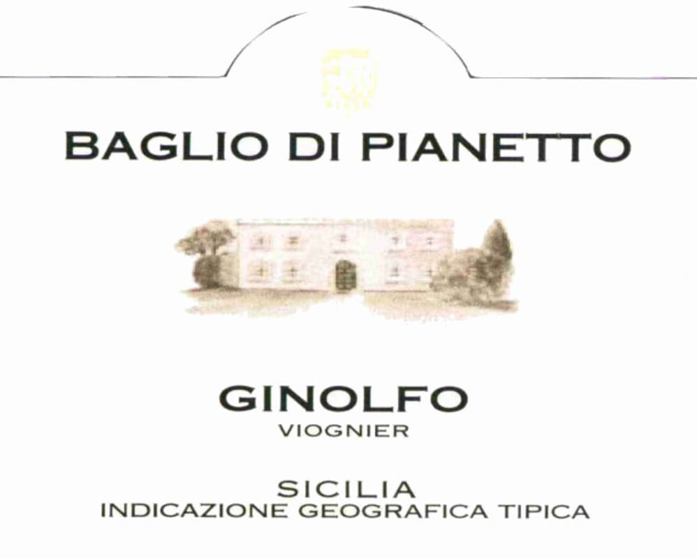 Baglio di Pianetto Ginolfo Viognier 2010 Front Label