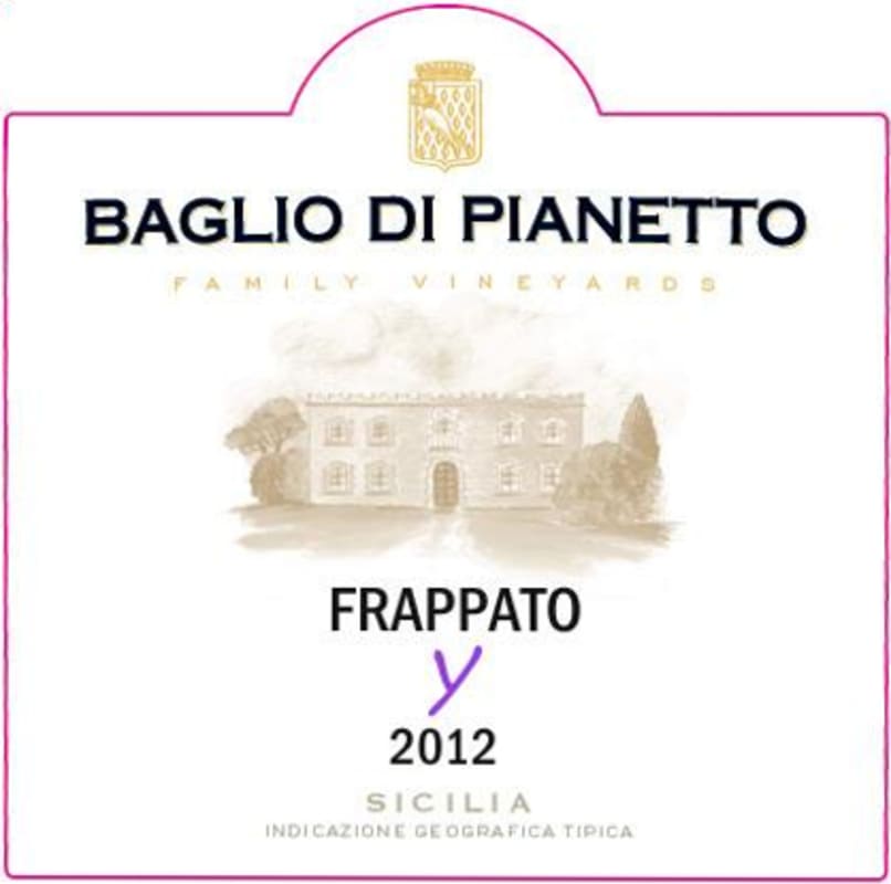 Baglio di Pianetto Y Frappato 2012 Front Label