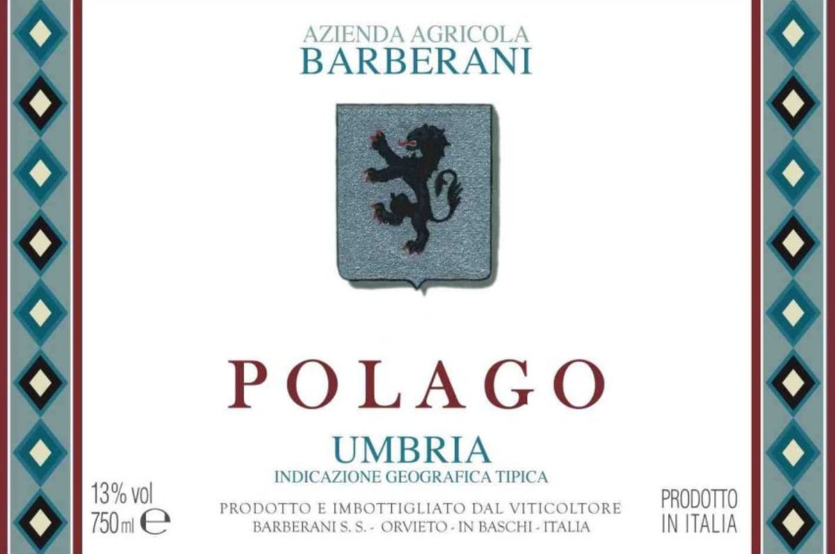 Barberani Umbria Polago Rosso 2014 Front Label
