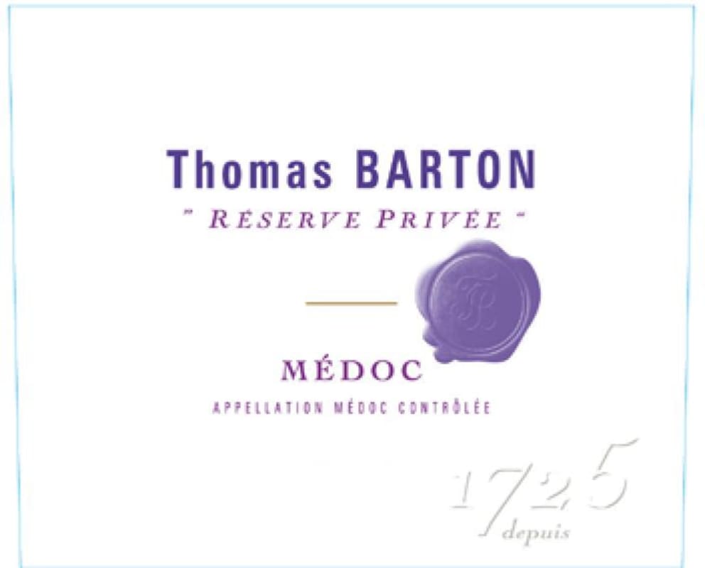 Barton & Guestier Thomas Barton Reserve Privee 2010 Front Label