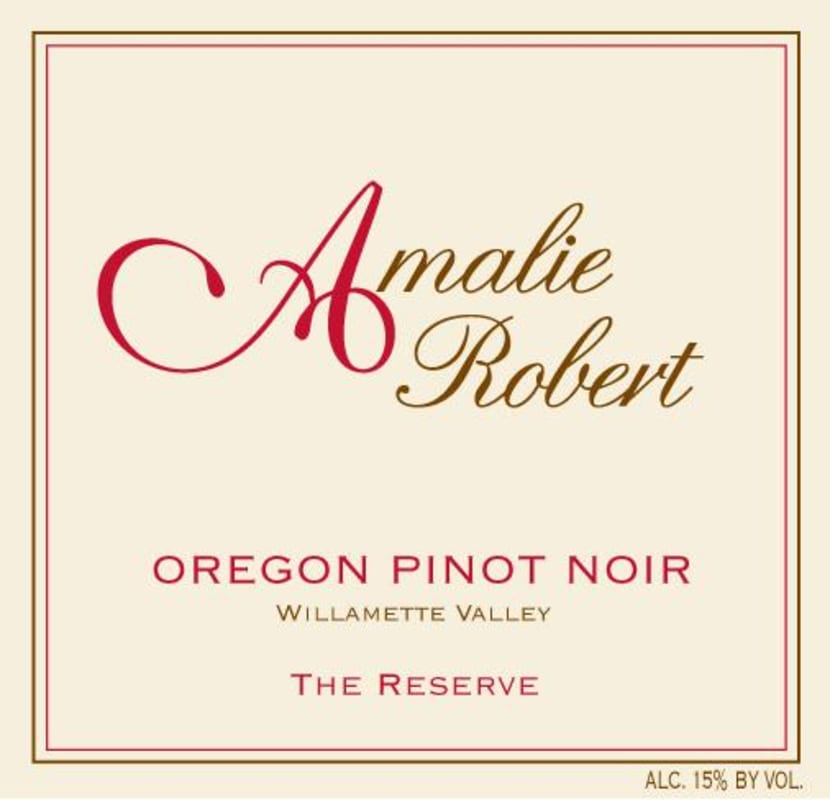 Amalie Robert The Reserve Pinot Noir 2008 Front Label