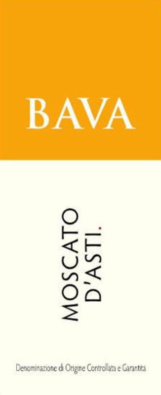 Bava Moscato d'Asti 2014 Front Label