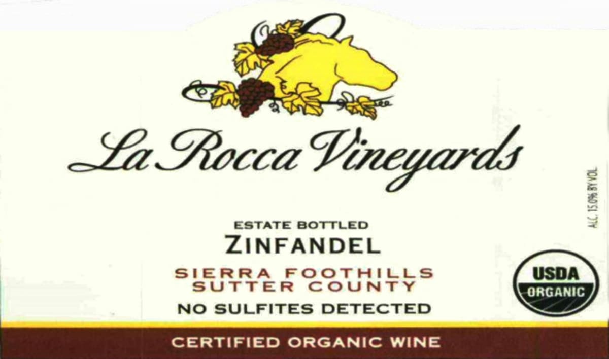 La Rocca Vineyards Organic Zinfandel 2011 Front Label