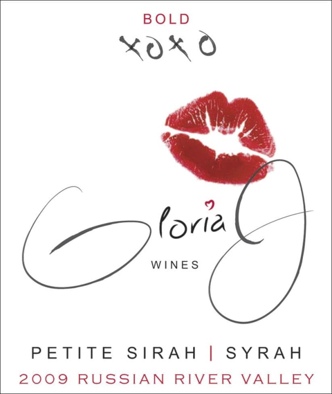 Gloria J Petite Sirah Syrah 2009 Front Label