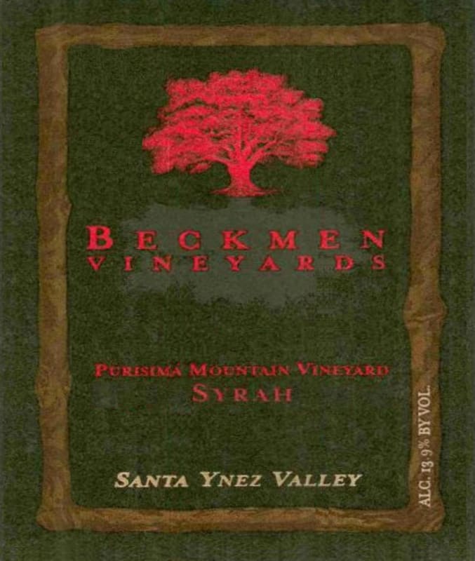 Beckmen Purisima Mountain Vineyard Syrah 2009 Front Label