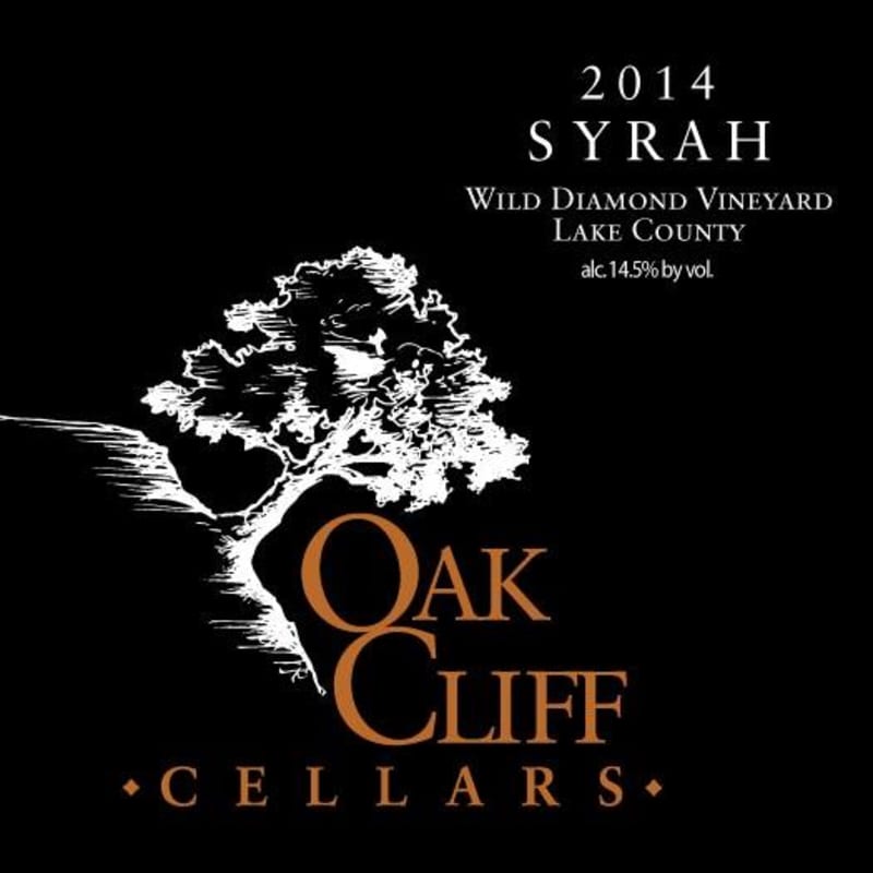 Oak Cliff Cellars Wild Diamond Vineyard Syrah 2014 Front Label