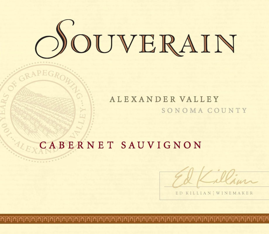 Chateau Souverain Alexander Valley Cabernet Sauvignon 2011 Front Label