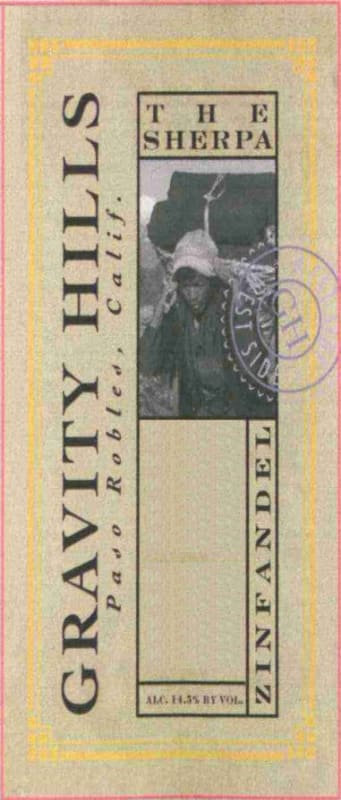 Gravity Hills The Sherpa Zinfandel 2005 Front Label