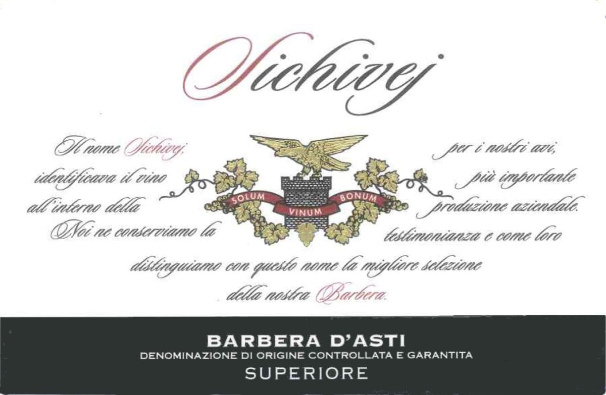 Bel Sit Sichivej Barbera D'Asti 2011 Front Label
