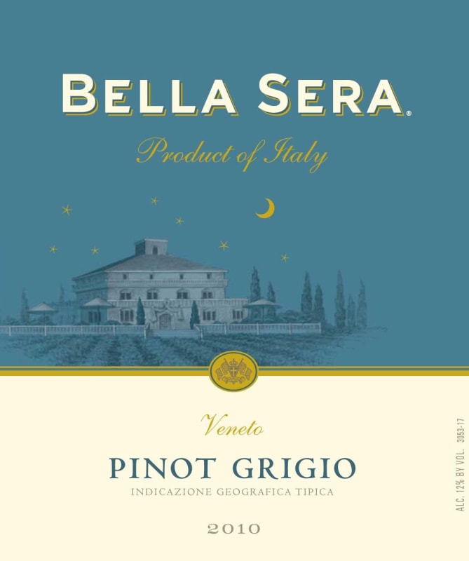 Bella Sera Veneto Pinot Grigio 2010 Front Label